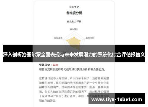深入剖析洛塞尔索全面表现与未来发展潜力的系统化综合评估报告文